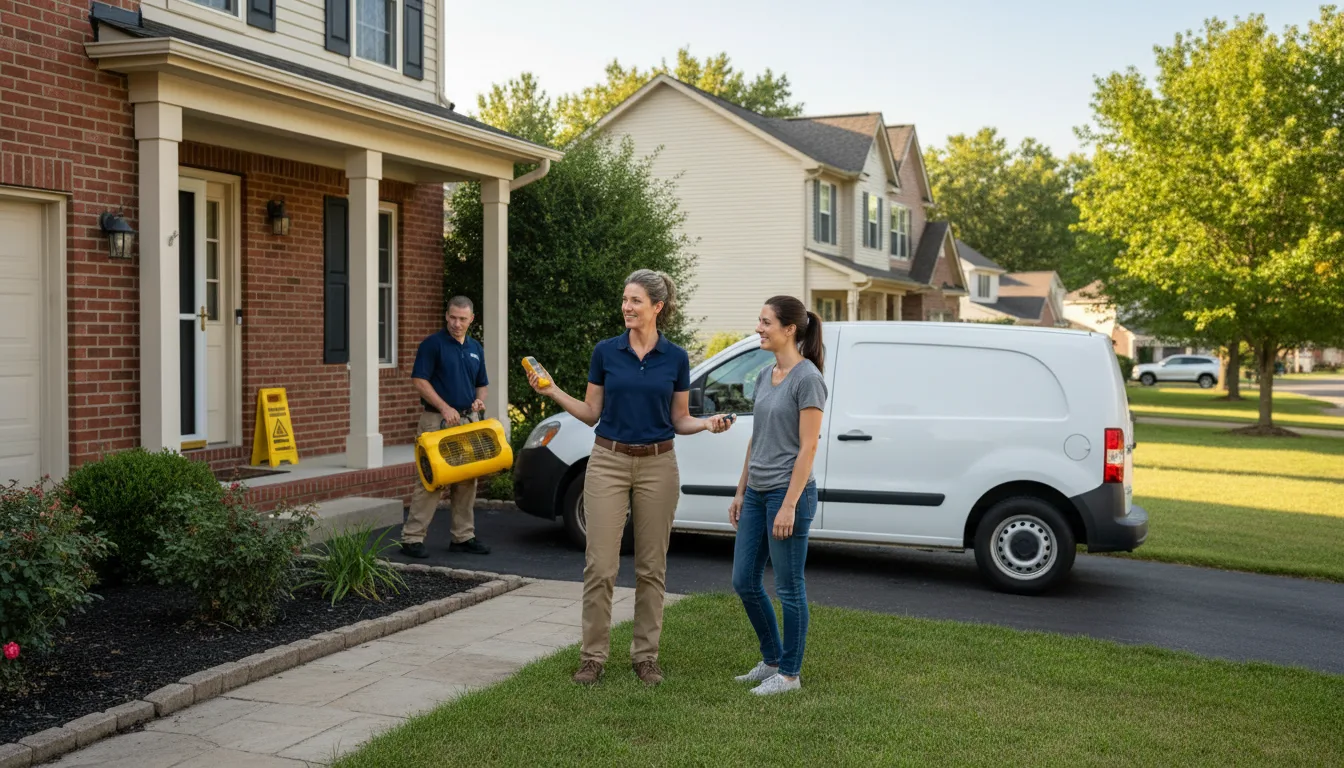 Residential water damage restoration in Thedford, NE
